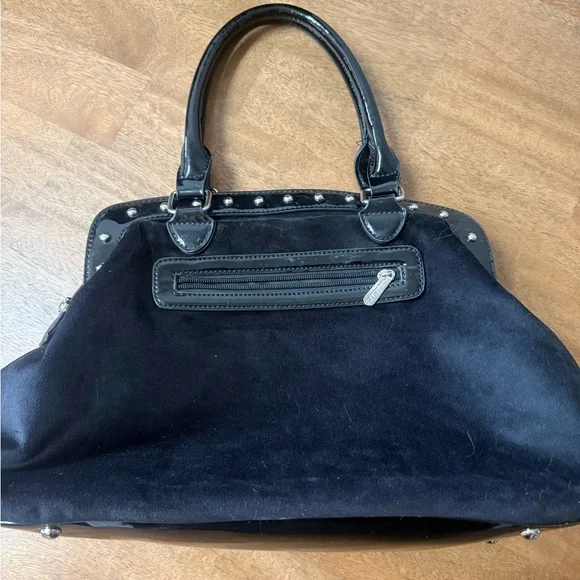 Killstar Black Studded Shoulder Bag with Metallic Emblem - Picture 2 of 4